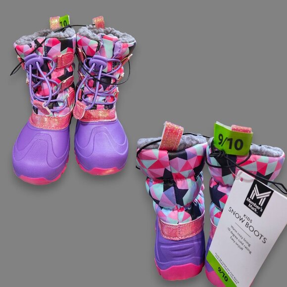Member's Mark Toddler Girls Sz 9/10 Snow Boots - Picture 3 of 3